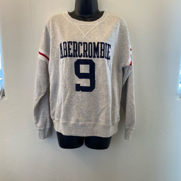 Abercrombie & Fitch Sweatshirt Grey Size S - Picture 1 of 7